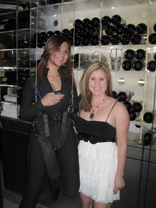 wine tower at Aureole